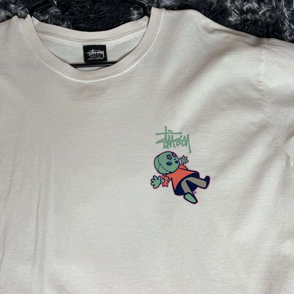 STUSSY DOLLIE PIGMENT DYED TEE NATURAL - LARGE NWOT Size Large - Picture 6 of 8